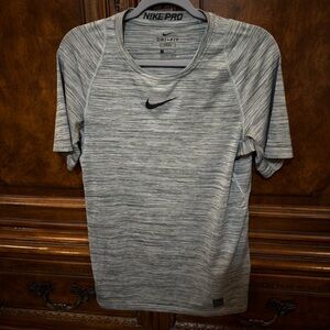 Nike Men's Gray Heather Dri-FIT Short Sleeve Tee